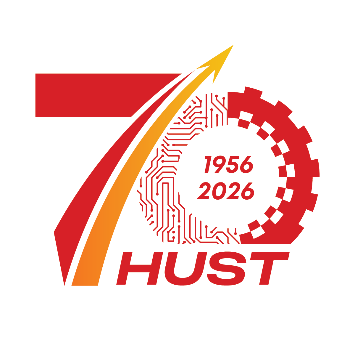 HUST 70 Years Logo